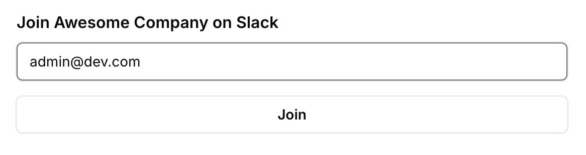 Slack Inviter Form