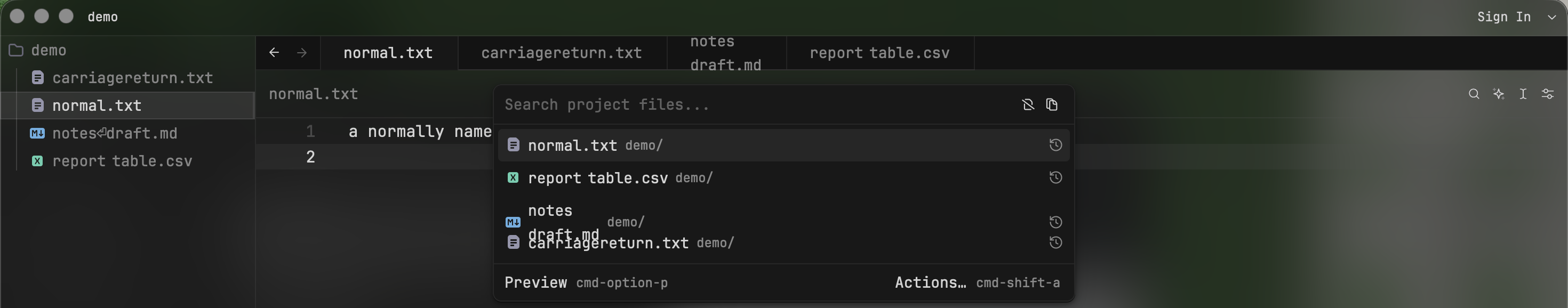 file finder before