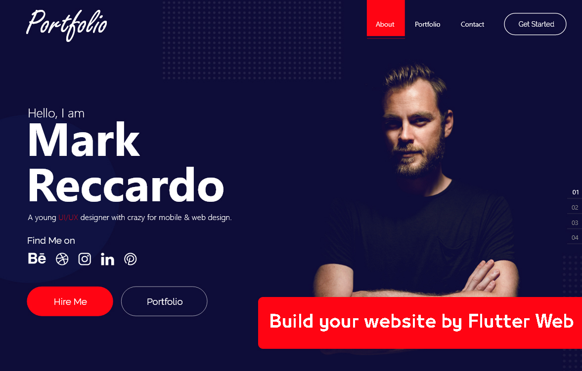 Flutter Tutorials - Build your own portfolio with Flutter Web