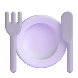 Fork and Knife with Plate