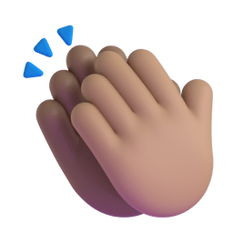 Clapping Hands Medium-Dark Skin Tone