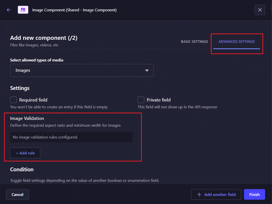 Strapi Image Validation