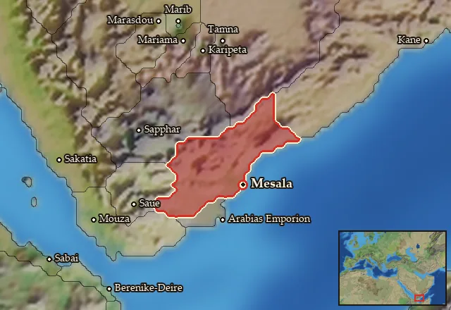 Map of Anatolike Homeritis and its neighbours