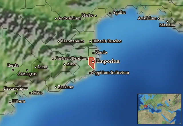 Map of Emporitia and its neighbours