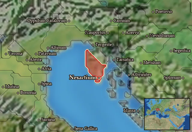 Map of Histria and its neighbours