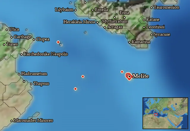 Map of Maleth and its neighbours