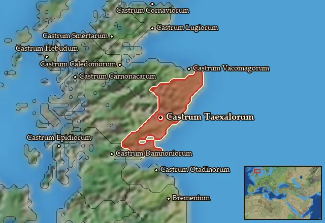 Map of Taexalia and its neighbours