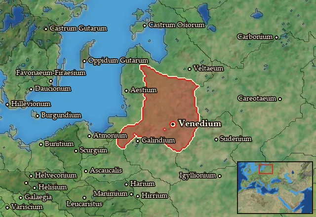 Map of Venedia and its neighbours