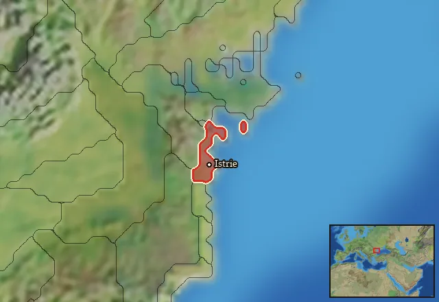Regions carrying Istrian