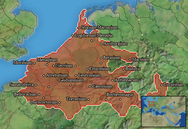 Regions carrying Belgic