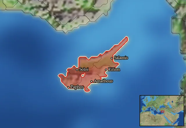 Regions carrying Cypriot