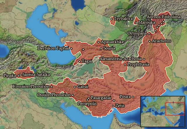 Regions carrying Persian
