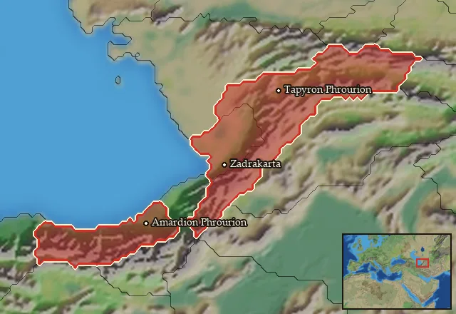 Regions carrying Hyrkanian