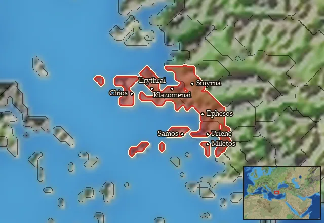 Regions carrying Ionian
