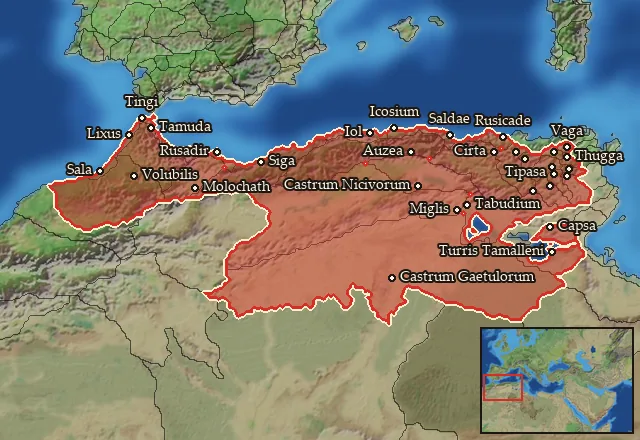 Regions carrying Numidian
