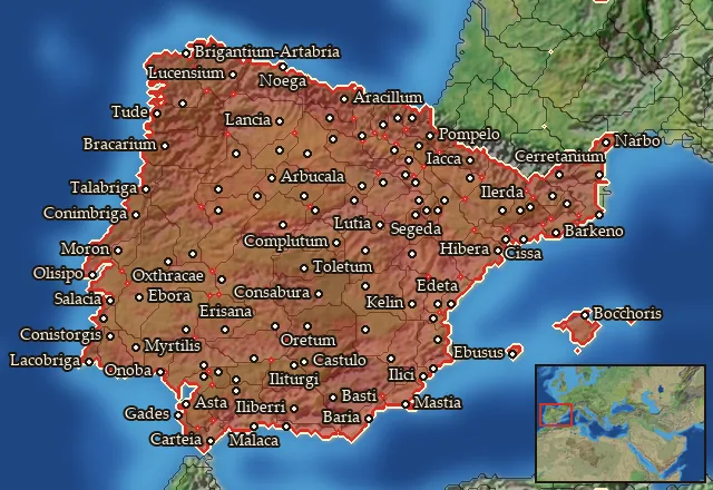 Regions carrying Iberian