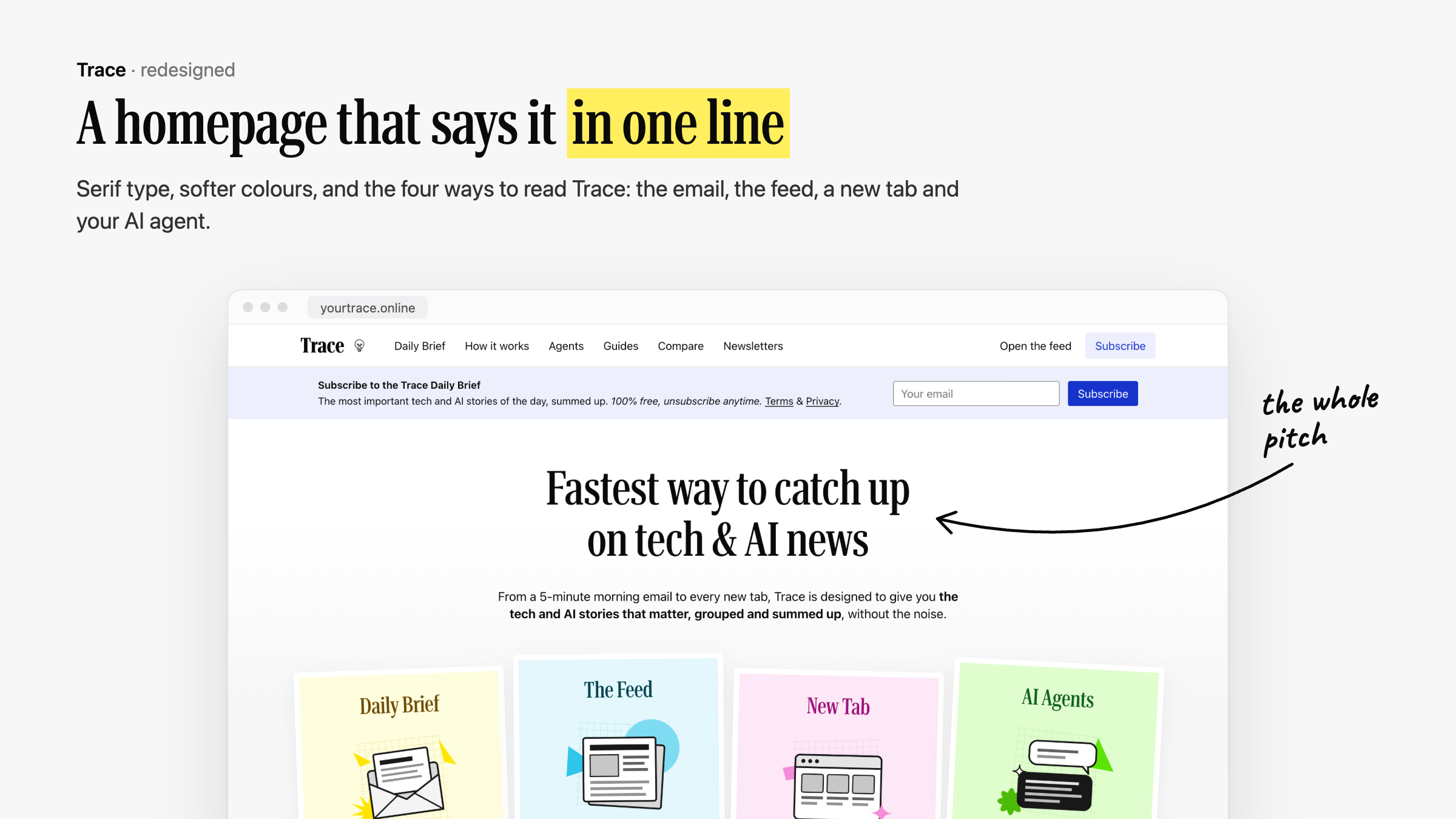 The homepage: the fastest way to catch up on tech and AI news