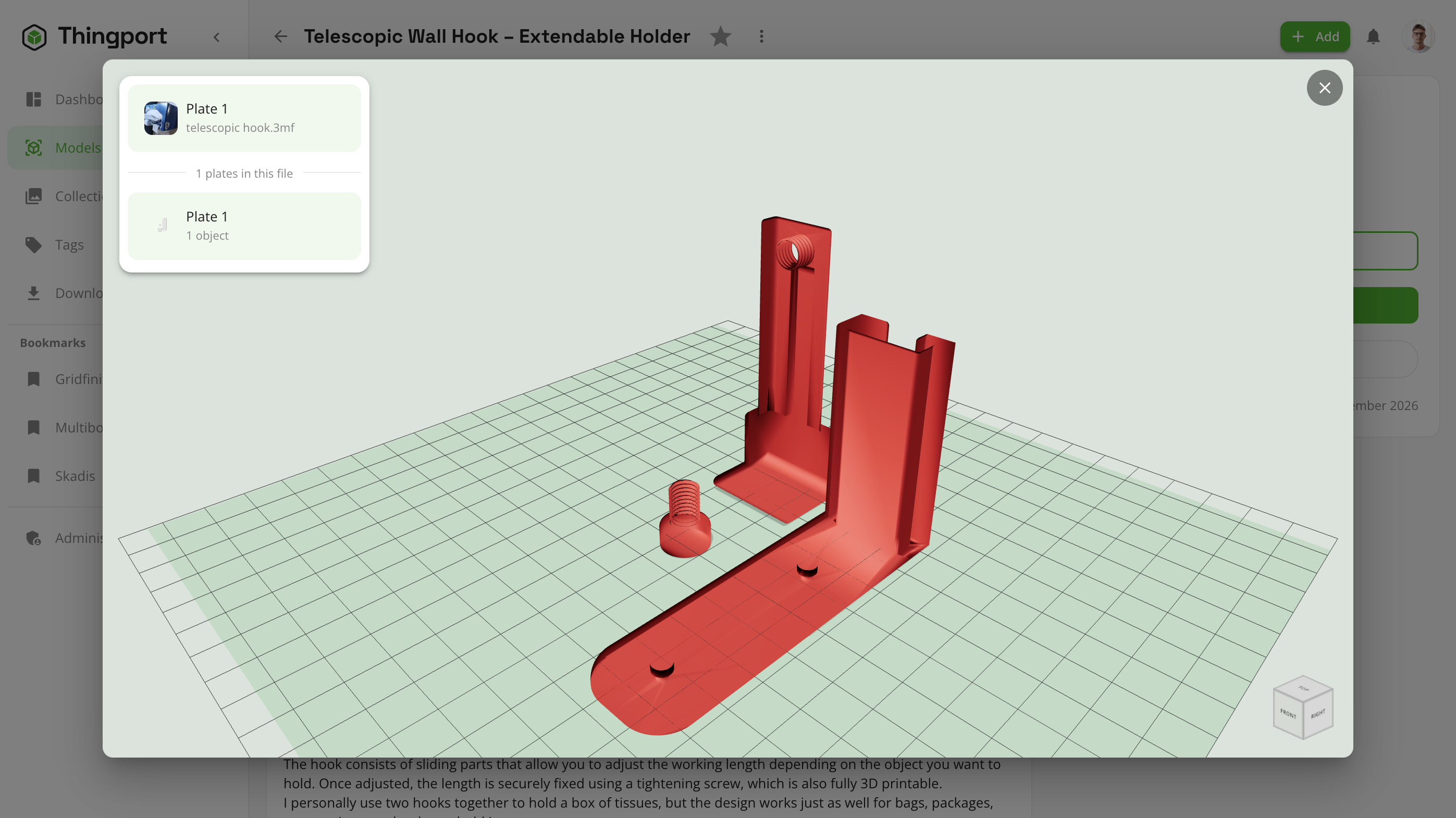 3D preview