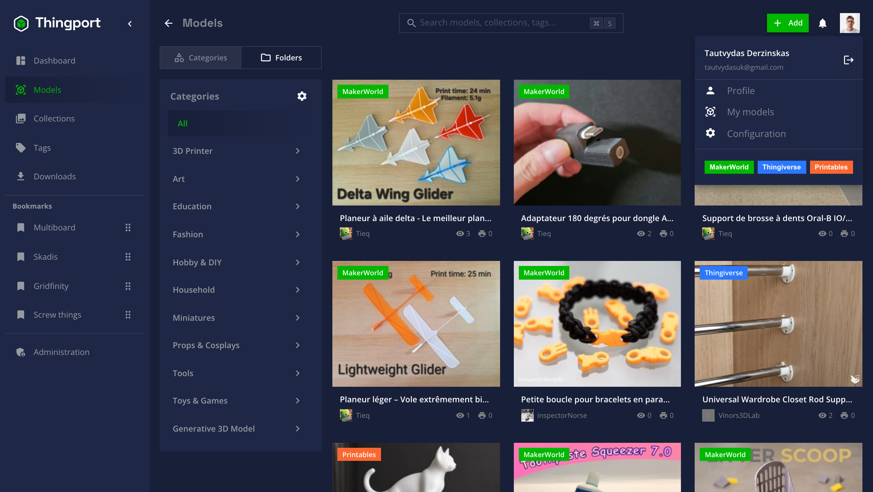 Dark theme