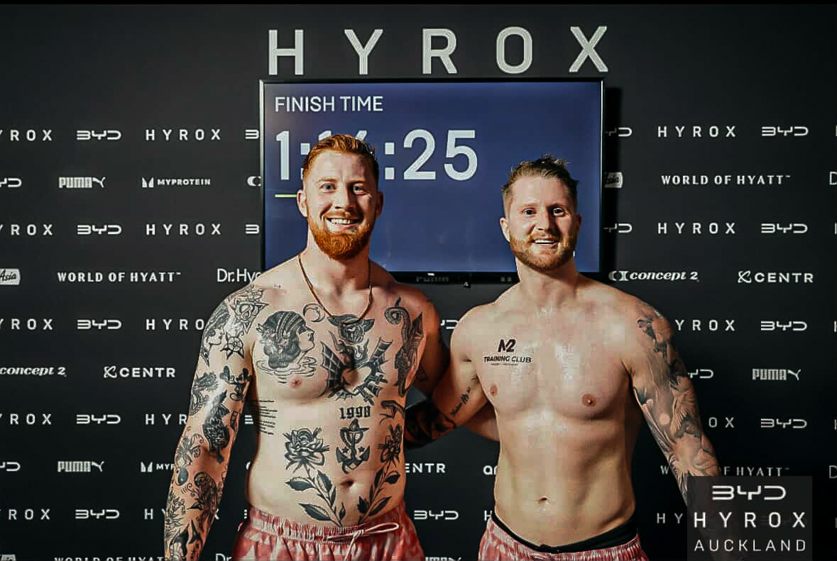 HYROX athletes Taylor and Theo at M2 Training Club