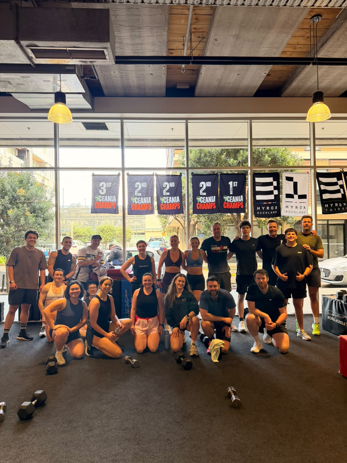 M2 athletes celebrating HYROX Oceania Championship podium finishes