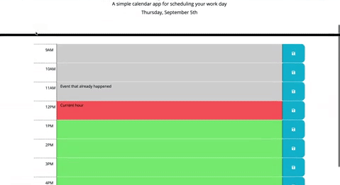 day planner screenshot