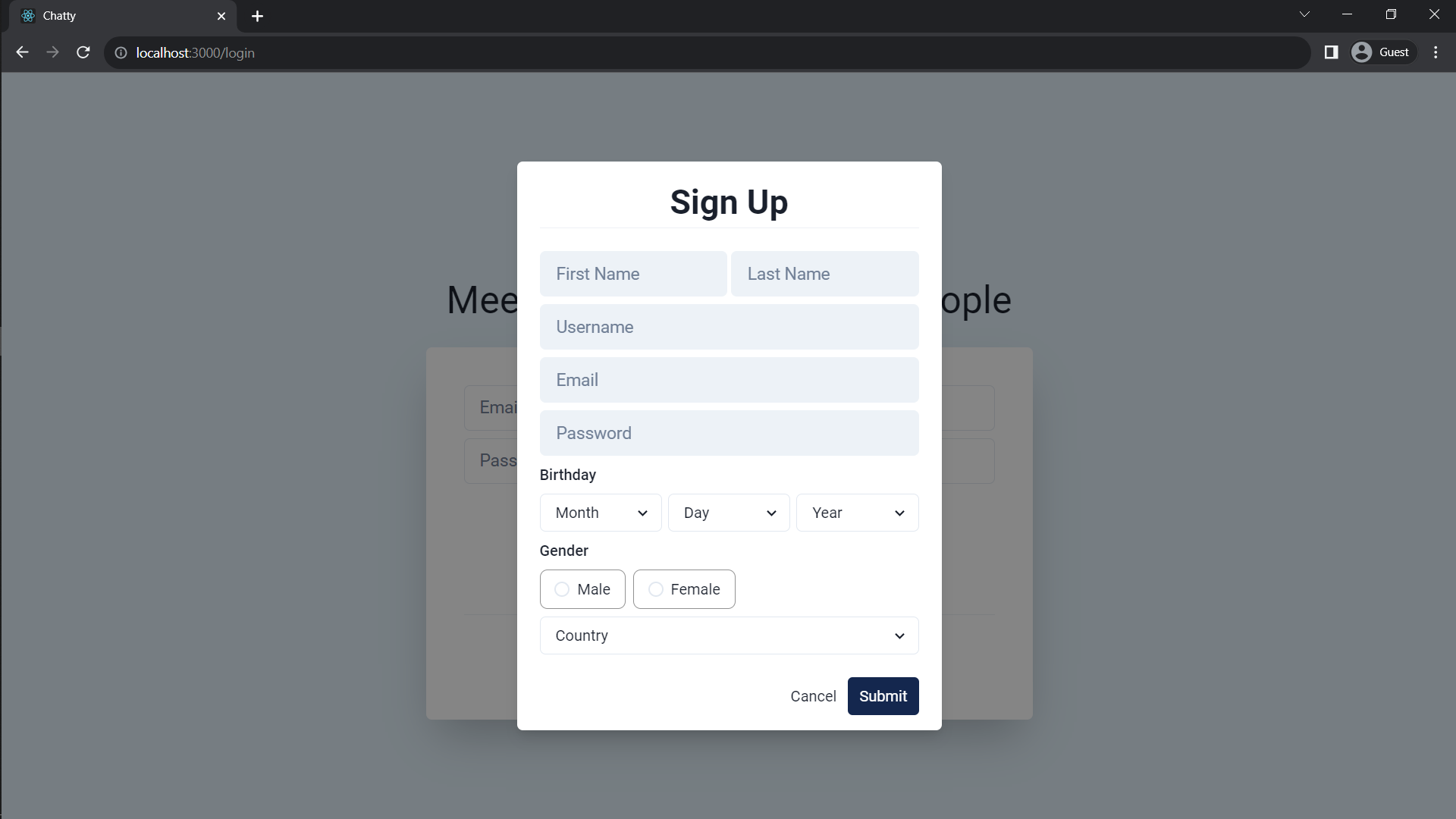 GitHub - TcBello/chatty: Simple Dating Website