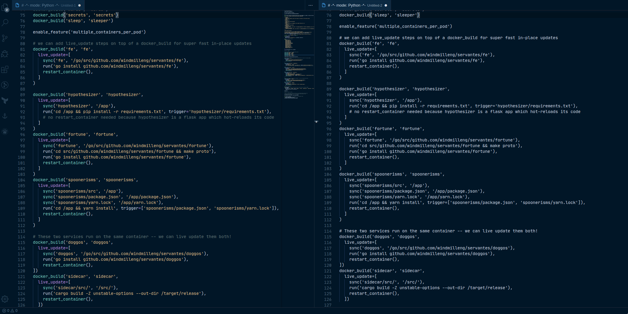 Syntax overview