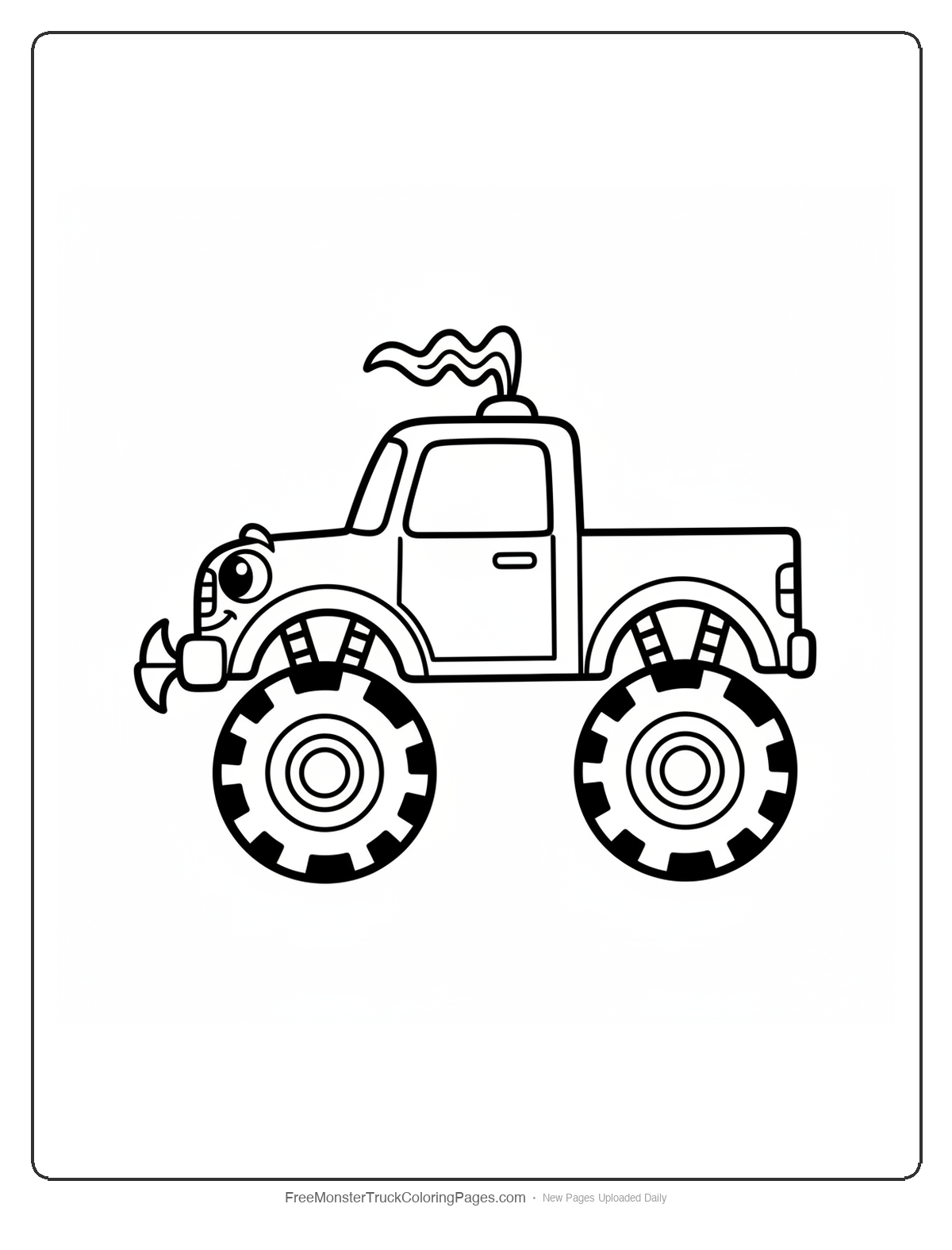 Cobra Monster Truck Coloring Pages — Baby Snake Truck