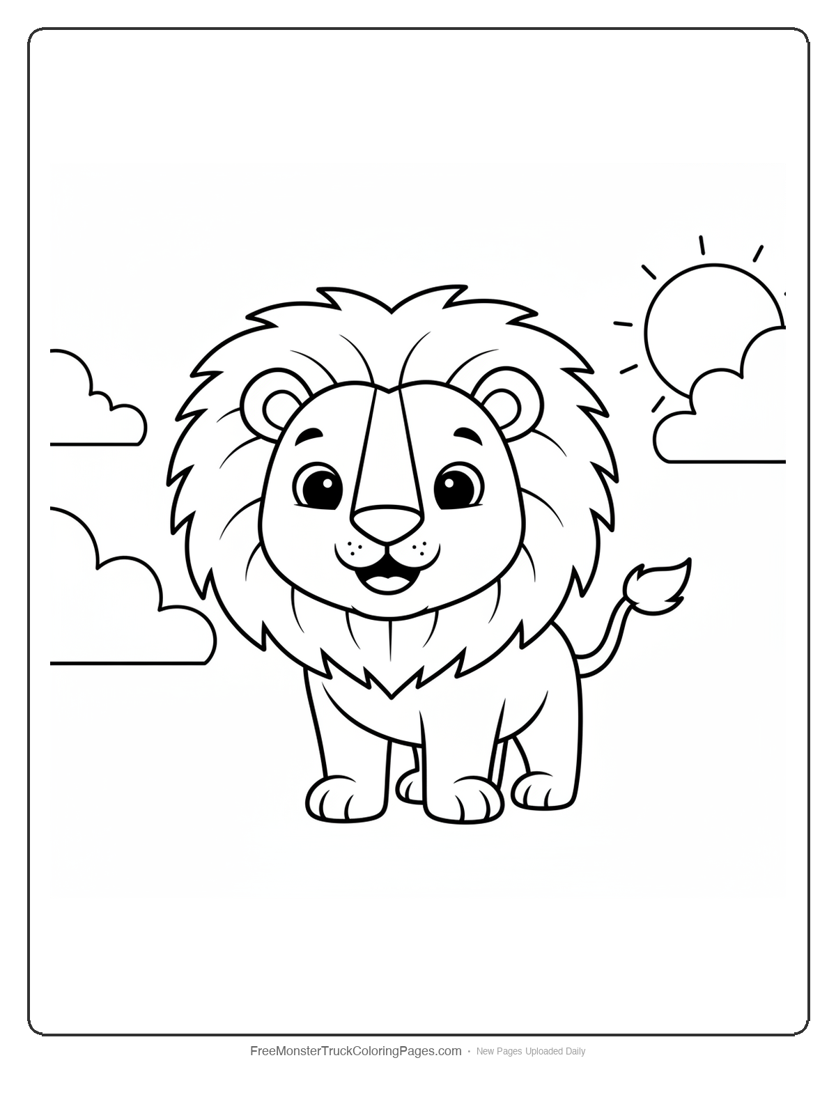 Simple monster truck shaped like a muffin with a rounded top and large wheels