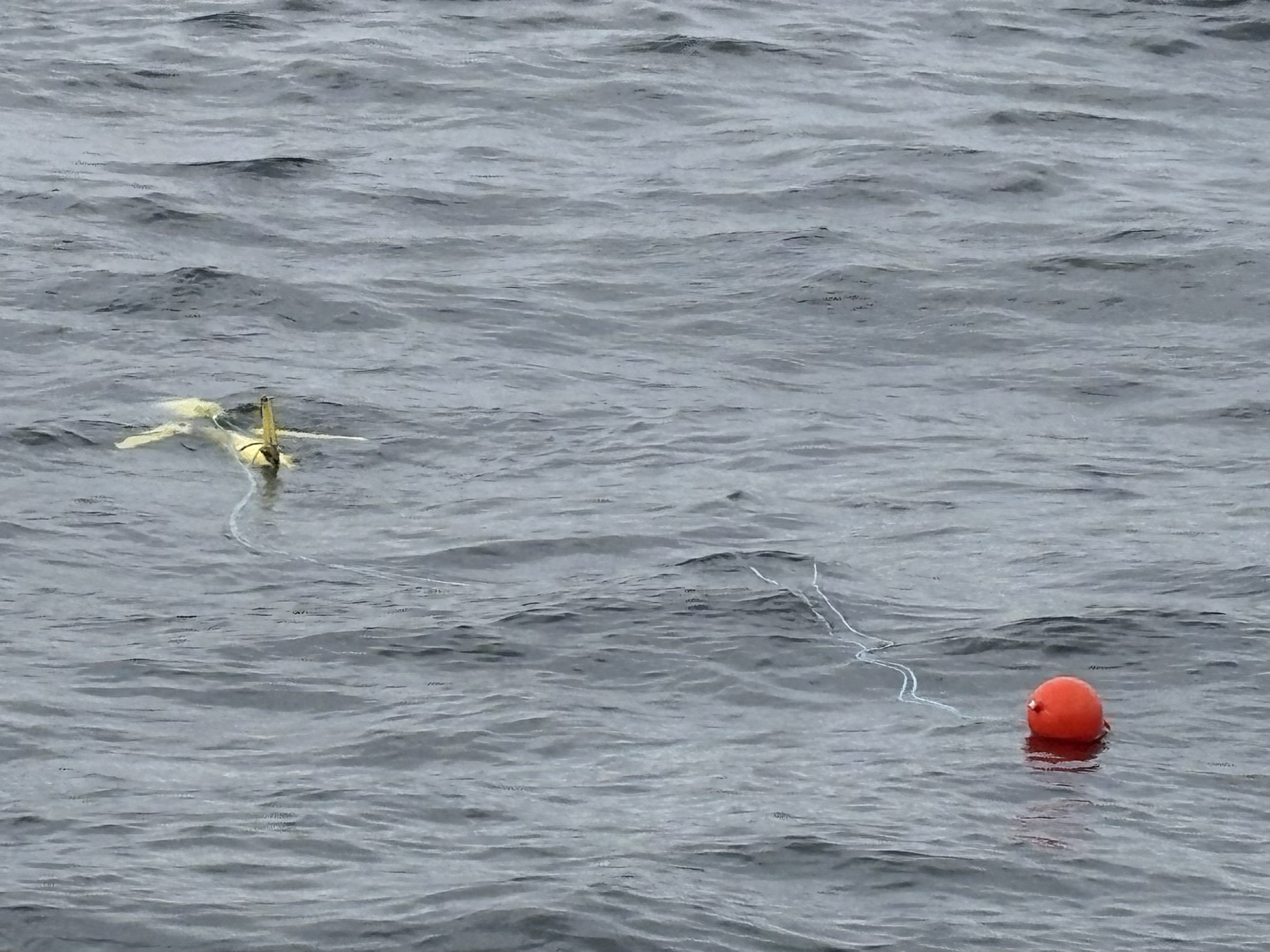 A glider deployment