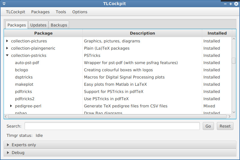 Packages by collections