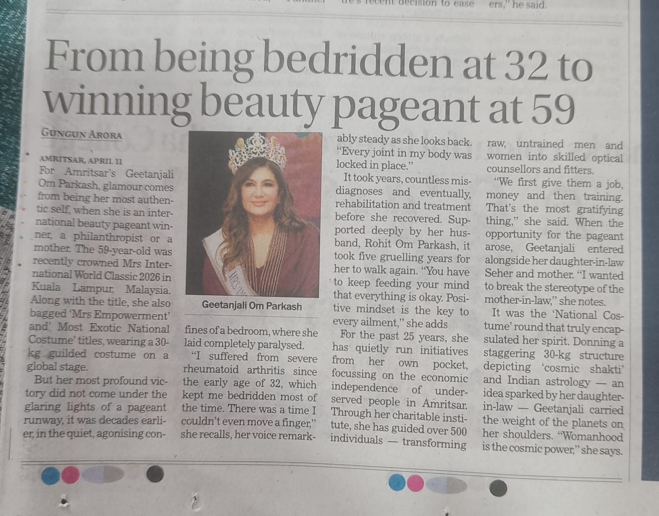 Tribune article