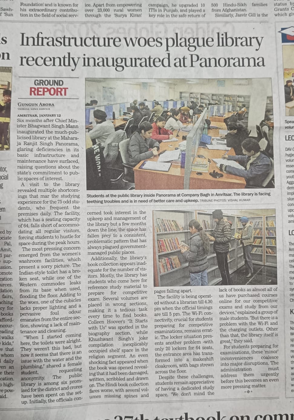 Tribune article