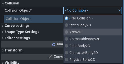 the collision inspector form