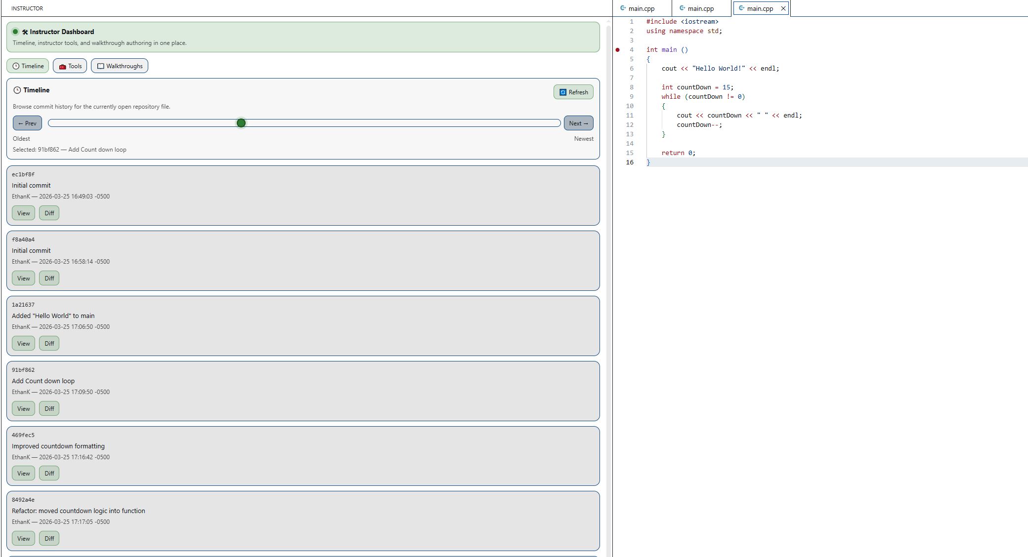 Instructor Dashboard