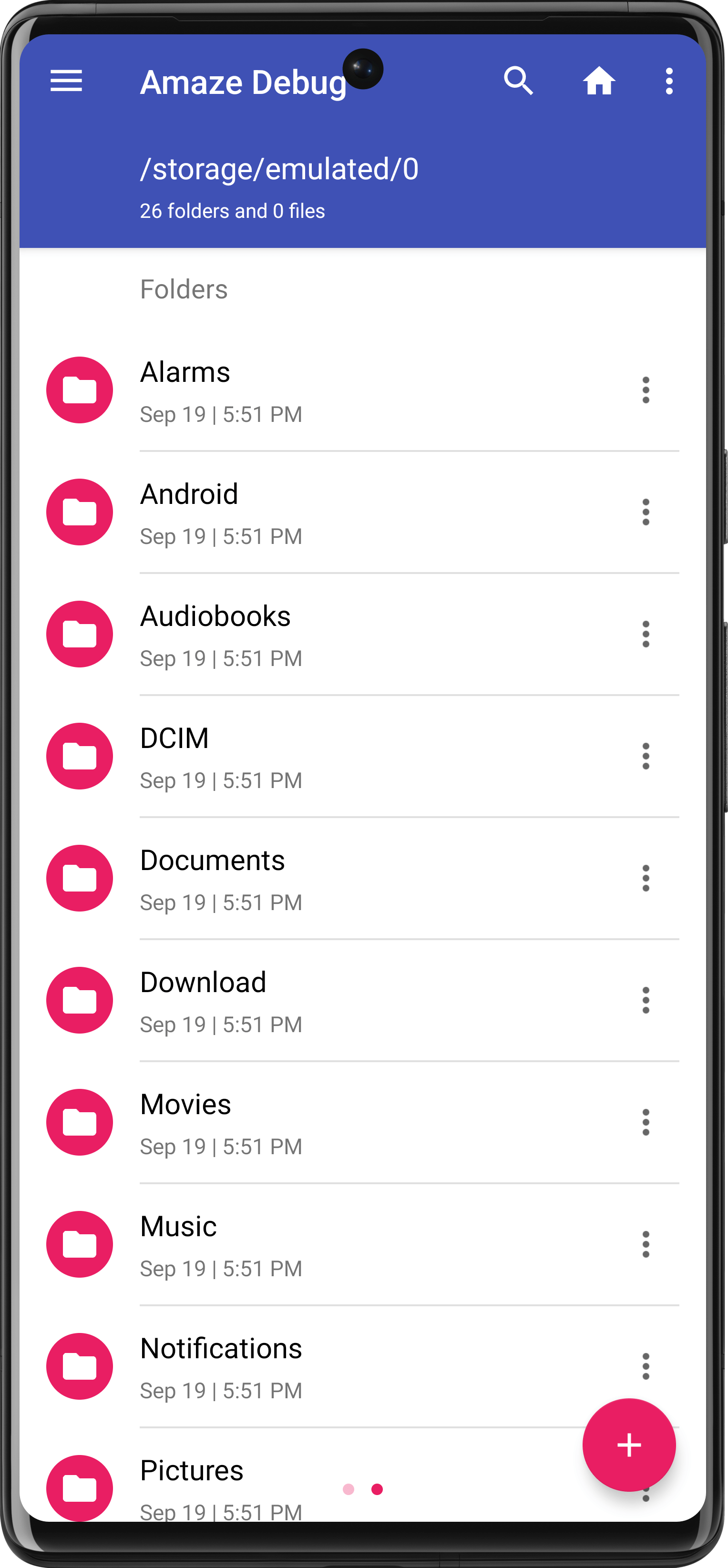 Screenshot 1 of Amaze File Manager — opens full size
