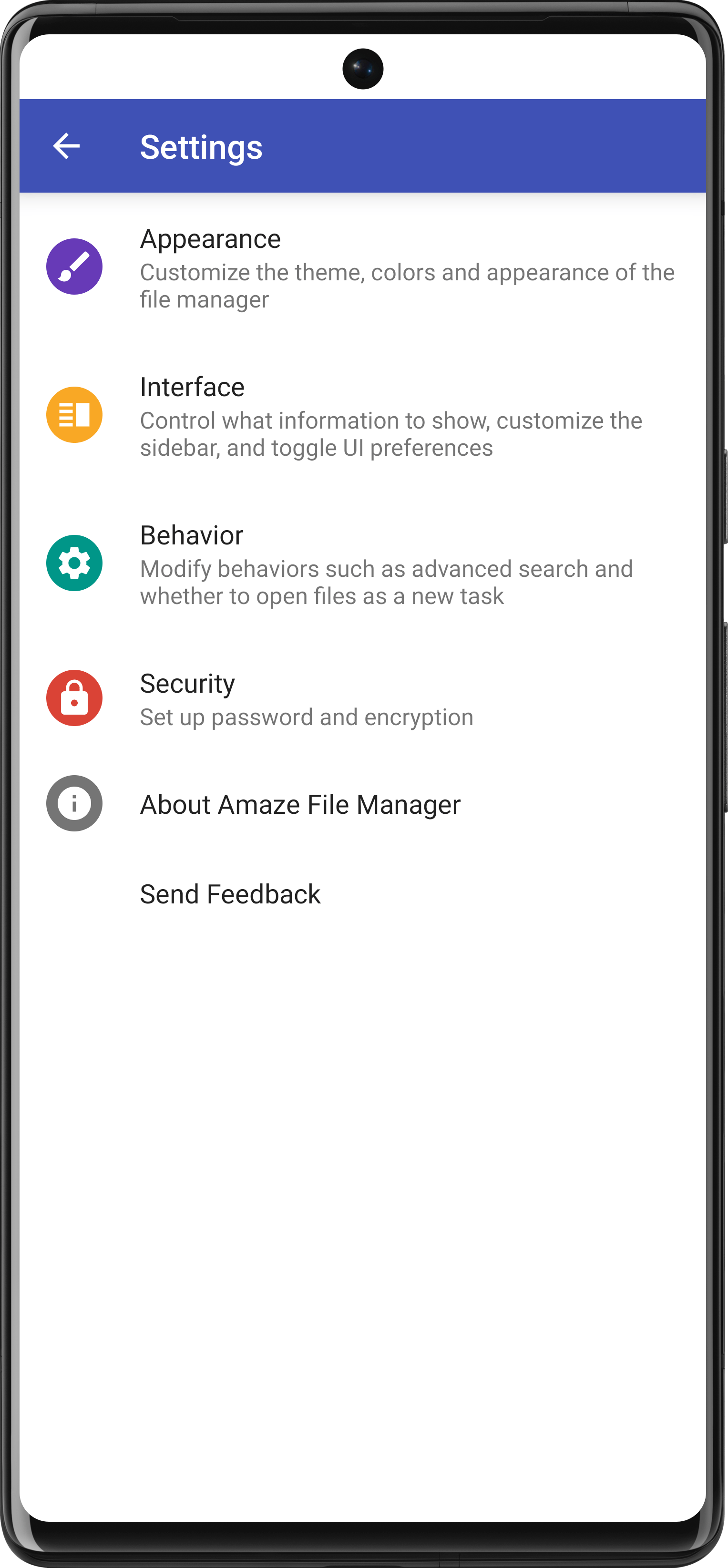 Screenshot 5 of Amaze File Manager — opens full size