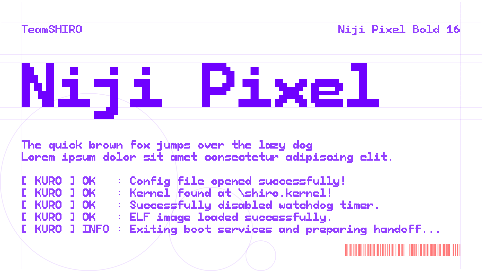 Niji Pixel Bold 16 Font