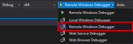 Launching the Remote Windows Debugger