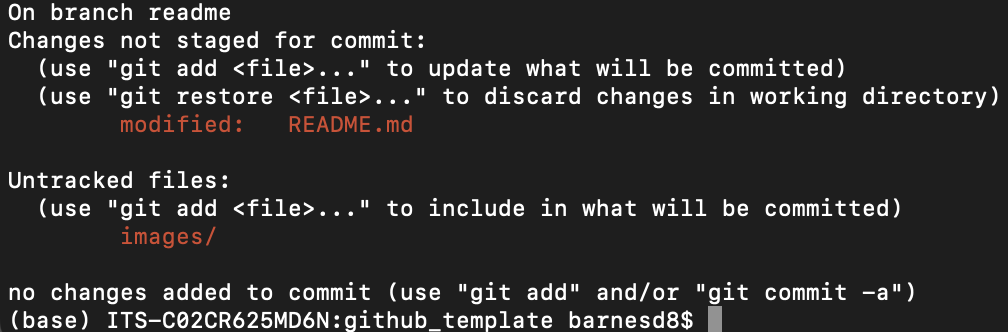 git status