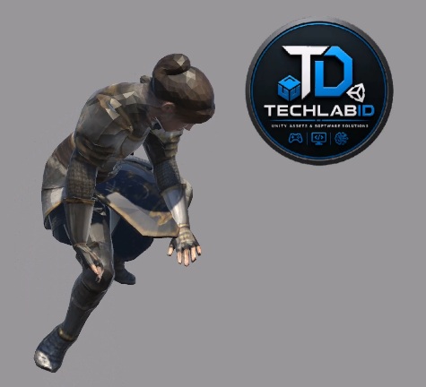 Female Knight Freehang Climb Character