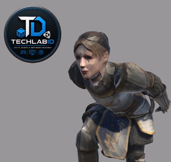 Female Knight Run Character