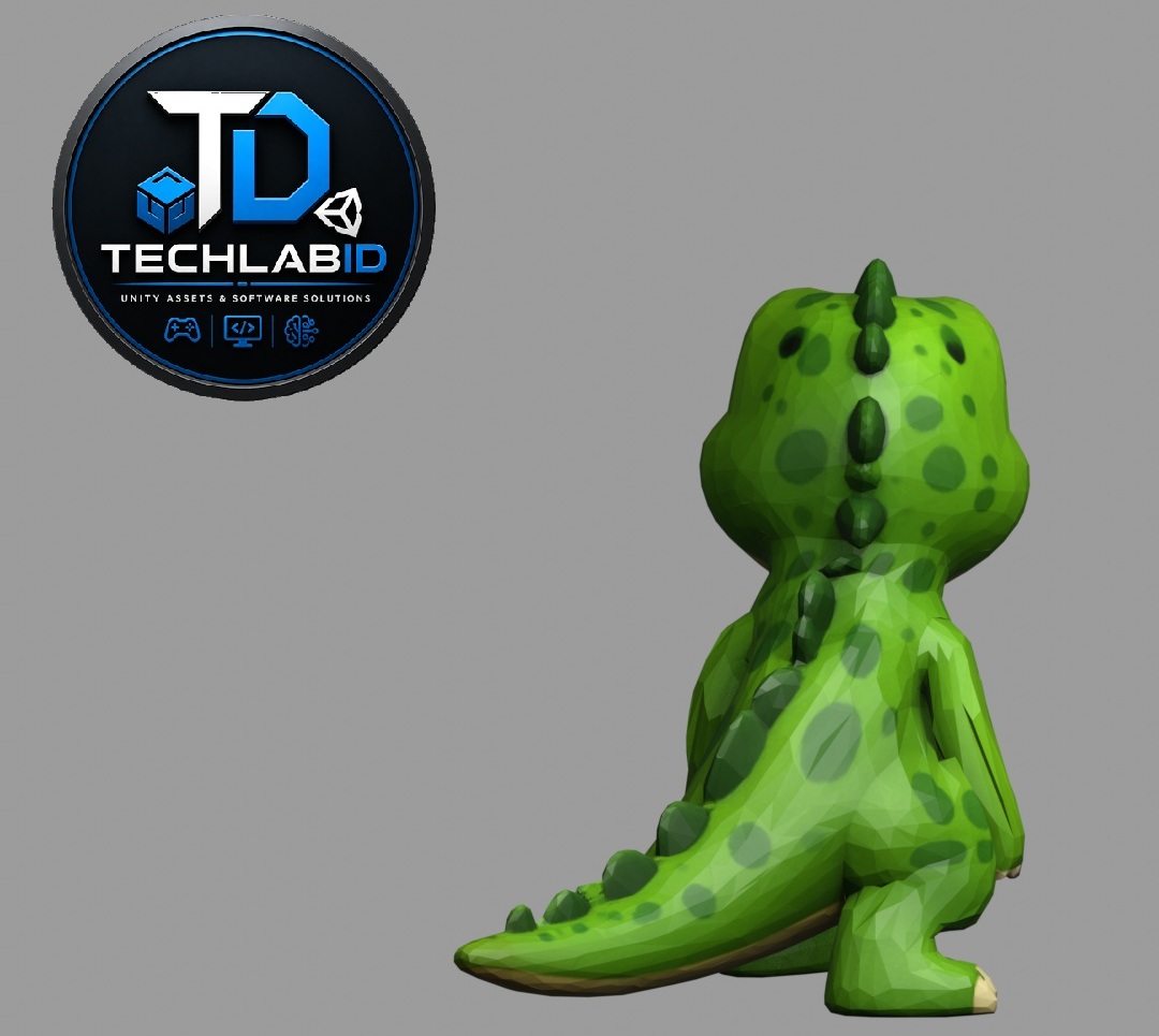 Dino Crouch Turn To Stand Character