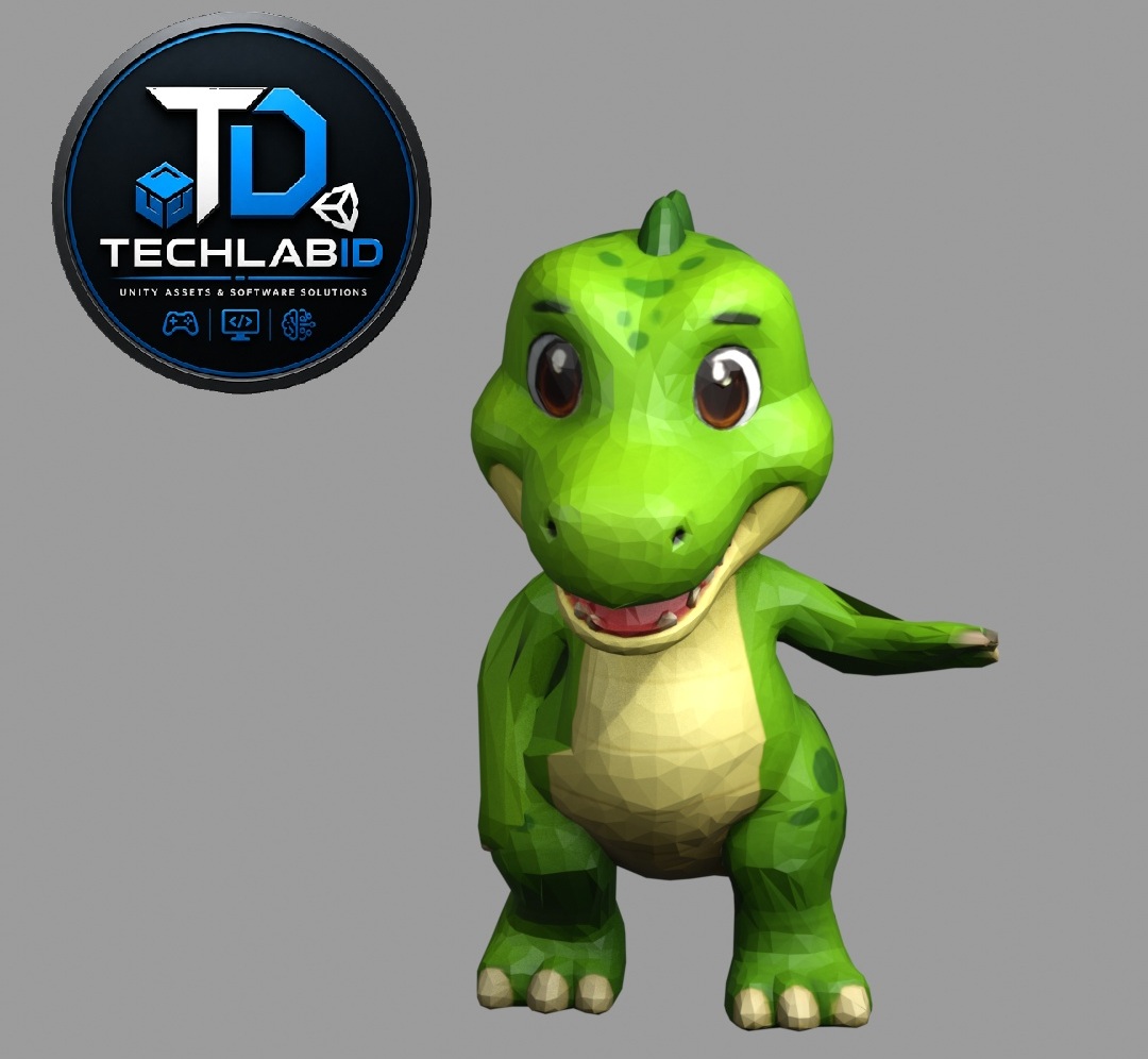 Dino Hip Hop Dancing Character