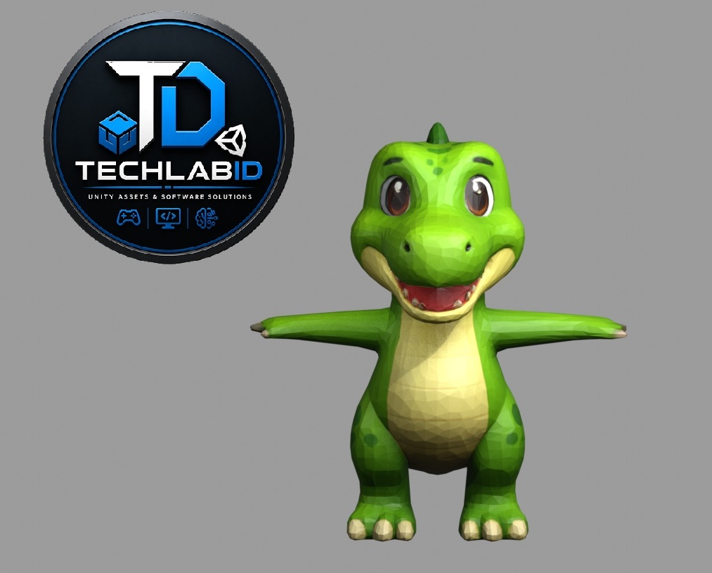 Dino T-Pose Character