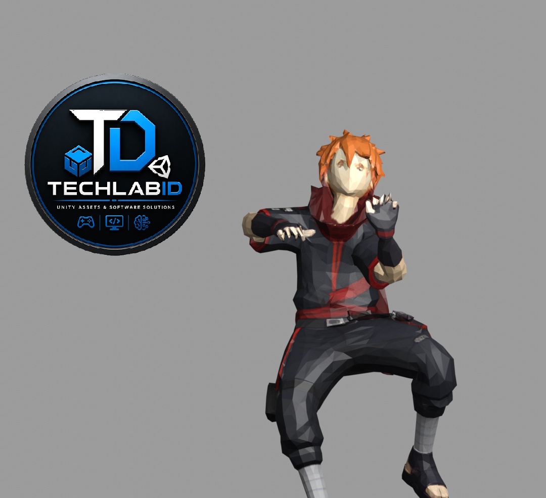 Ninja Climbing Up Wall Character