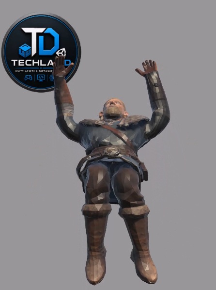 Viking Warrior Backflip Character