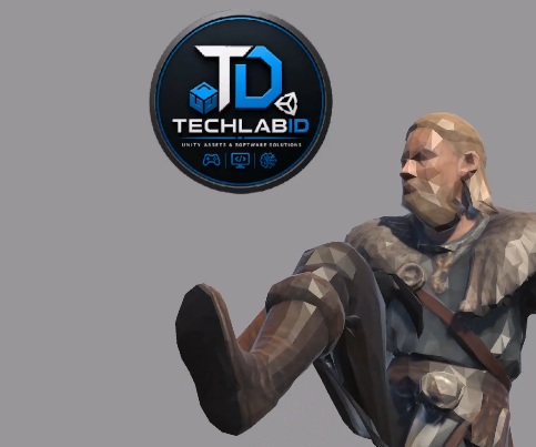 Viking Warrior Sword And Shield Kick Character