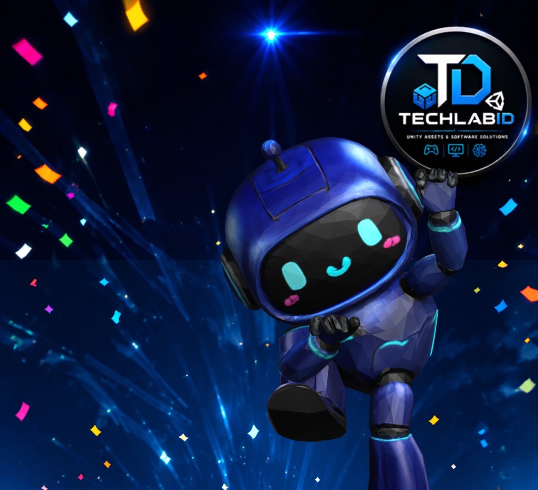 Robot Climbing Down Wall Character